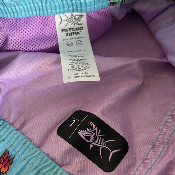 Psycho Tuna Tiki Cocktail Party,hip pockets,elastic drawcord, unlined,quick dry - Picture 6 of 8